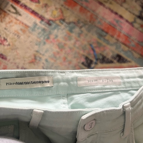 Pilcro Anthropologie light green jeans size 29 - Picture 4 of 7